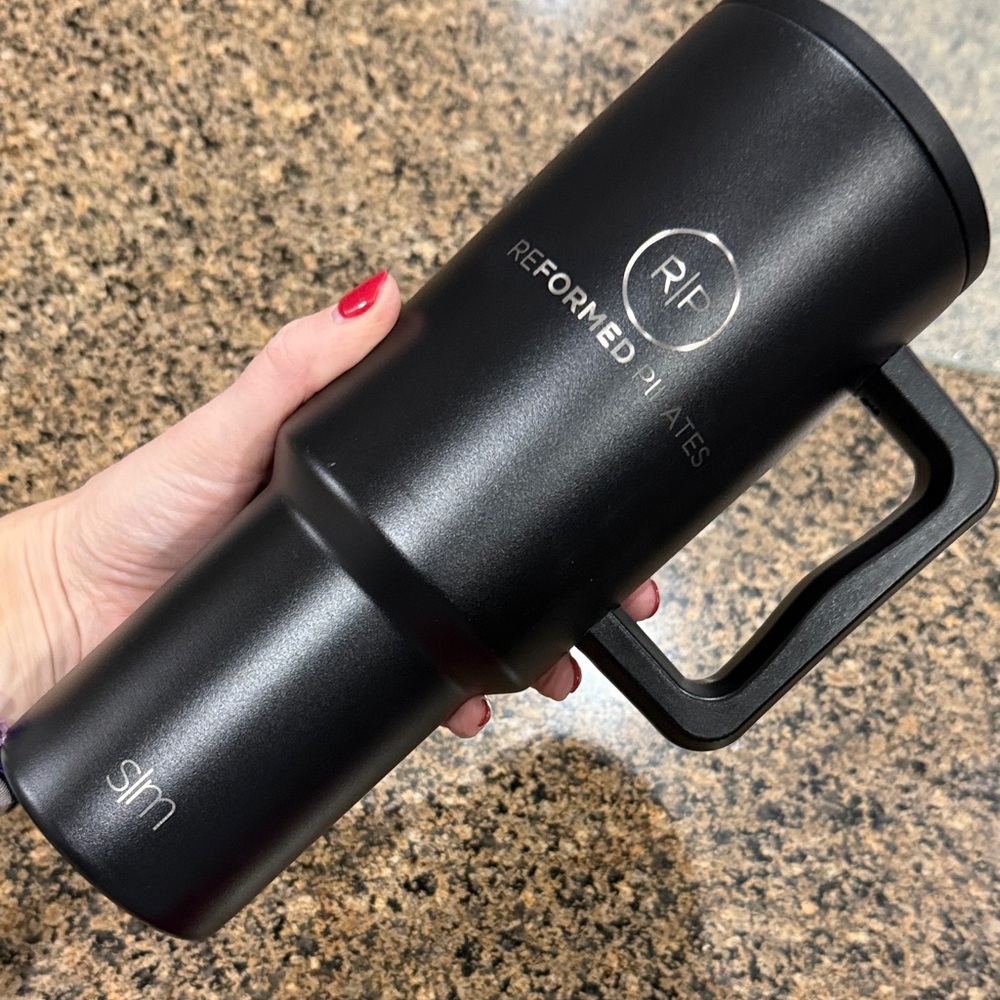 Black Reformed Pilates Travel Mug